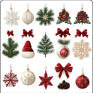 Christmas ornaments.